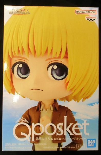 Фигурка Bandai Spirits Q posket Attack on Titan Armin Arlert Атака титанов Армин Арлерт 14 см QP AOT AA 14 А QP AOT AA 14 А фото