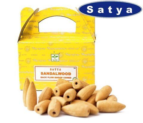 Satya Back Flow cones SANDALWOOD Сандалове дерево 24 конуса 2569391464 фото