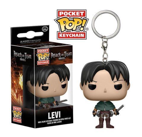 Фігурка - брелок Funko Pop Фанко Поп Atack on Titan Атака Титанів Леві Аккерман Levi Ackerman 4 см АТ 22.235 АТ 22.235 фото