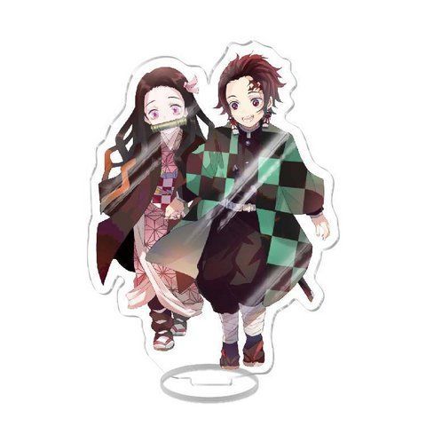 Акриловая фигурка Клинок рассекающий демонов Тандзиро Незуко Kimetsu no Yaiba Tanjiro Nezuko 16 см 2454090033 фото