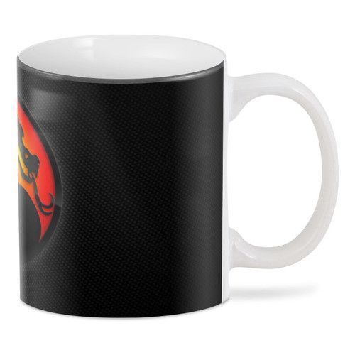 Кружка GeekLand Mortal Kombat Мортал Комбат эмблема черный фон MK.02.49 MK.02.49 фото
