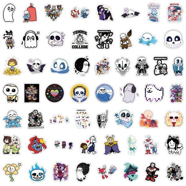 Стикерпак Андертейл Набор наклеек GeekLand undertale 55 штук 2940357020 фото