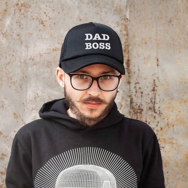 Кепка "Dad Boss", Чорний, англійська 2603862572 фото