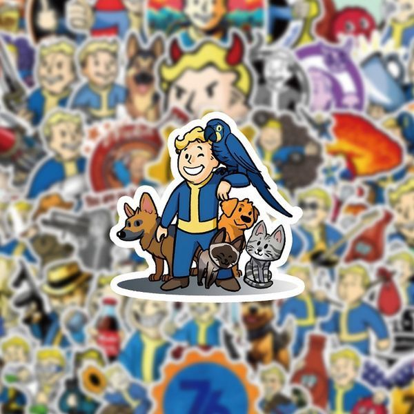 Стикерпак Фоллаут Набор наклеек GeekLand Fallout 50 штук 2881874728 фото