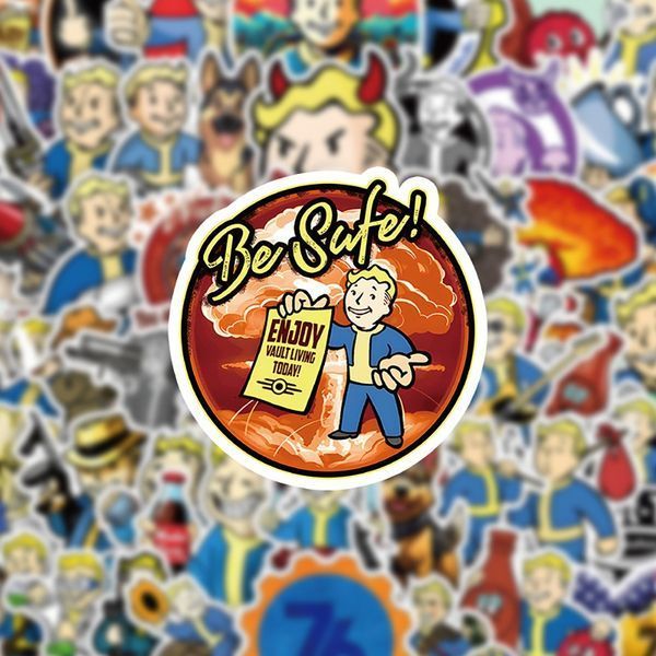 Стикерпак Фоллаут Набор наклеек GeekLand Fallout 50 штук 2881874728 фото