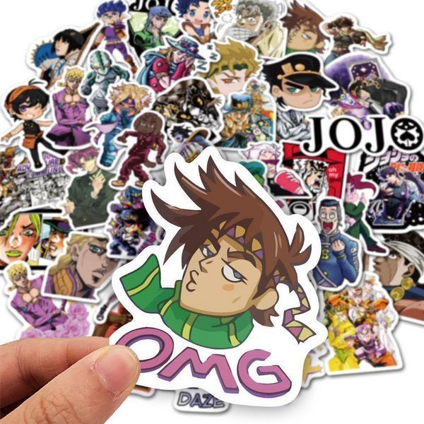 Стикерпак Невероятные приключения ДжоДжо Набор наклеек GeekLand JoJo 50 штук 2881874826 фото