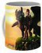 Кружка Как приручить дракона&nbsp;закат&nbsp;How to train your dragon HD.02.08 белая CP 03.470 фото 1