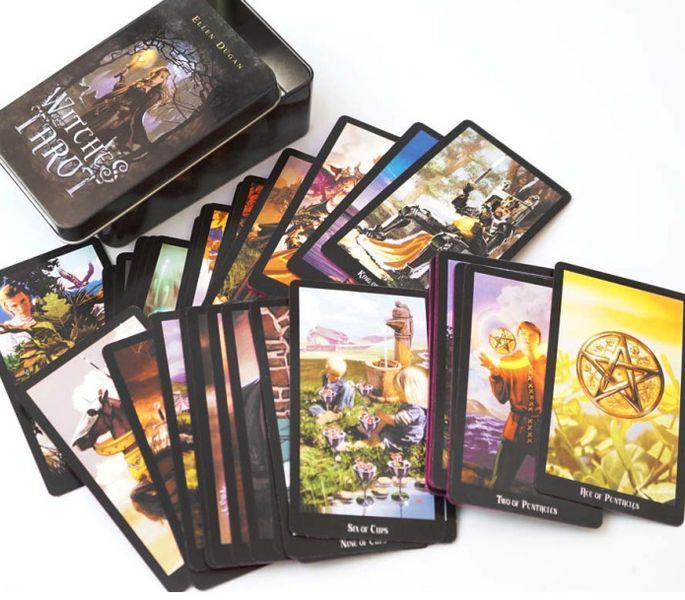 Карты Таро Ведьм Witches Tarot в металлической коробке 2514174180 фото