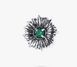 Брошка-значок квітка Соняшник Emerald срібна 925 Zirkon 2508339941 фото 1