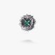 Брошка-значок квітка Соняшник Emerald срібна 925 Zirkon 2508339941 фото 2