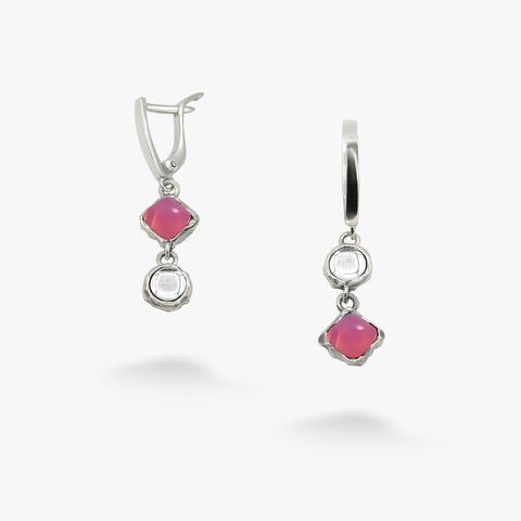 Сережки Ліриди mix Rose Opal 925 70-S12-5065s фото