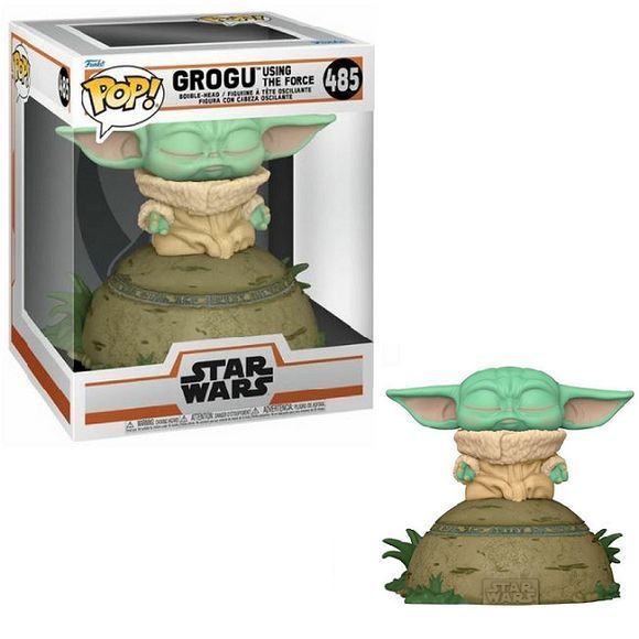 Фигурка Funko Pop Фанко Поп Мандалорец Грогу использует Силу Grogu using the Force 15 см SW M GUF 485 SW M GUF 485 фото
