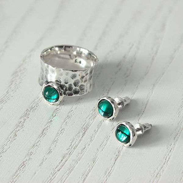 Пусеты Цефеида emerald 925 29-11104S04-5037s фото