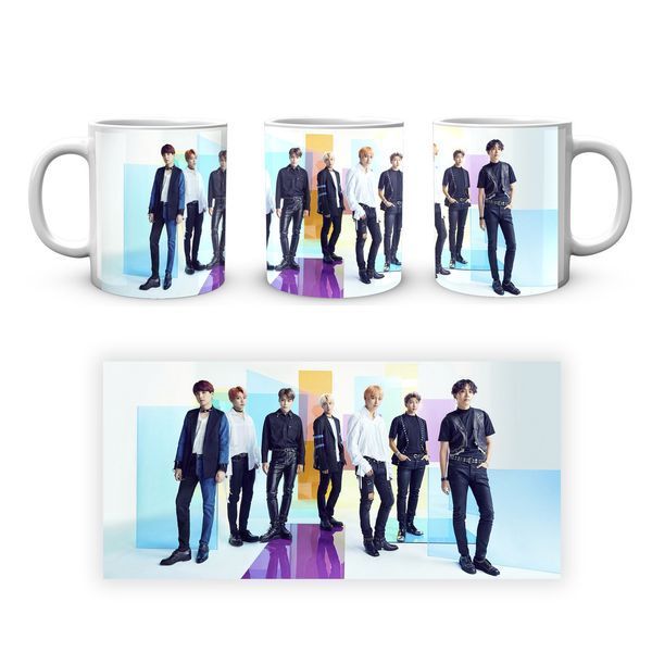 Кружка GeekLand&nbsp;Bangtan Boys Геометричний фон BTS CP 04.470.245 1757908119 фото