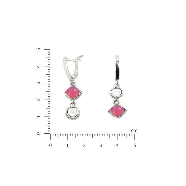 Сережки Ліриди mix Rose Opal 925 70-S12-5065s фото
