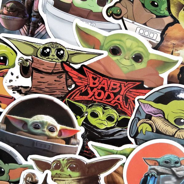 Стікерпак Малюк Йода Набір наклейок GeekLand Baby Yoda 50 штук 2881874835 фото