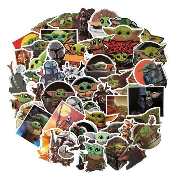 Стікерпак Малюк Йода Набір наклейок GeekLand Baby Yoda 50 штук 2881874835 фото