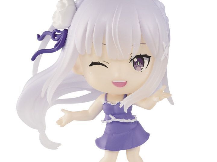 Фигурка Banpresto Q Posket Mini Эмилия&nbsp;Жизнь с нуля в альтернативном мире Emilia Re:Zero 7 см WST RZ E 02 A WST RZ E 02 A фото