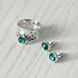Пусеты Цефеида emerald 925 29-11104S04-5037s фото 3