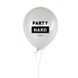 Кулька надувна "Party hard", Білий, White, англійська HK-shar-78 фото
