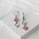 Сережки Ліриди mix Rose Opal 925 70-S12-5065s фото 3
