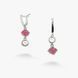 Сережки Ліриди mix Rose Opal 925 70-S12-5065s фото 1