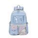 Рюкзак стильный Голубой с прозрачными отсеками&nbsp;Stylish Backpack Brown 45x36 3046724586 фото 1