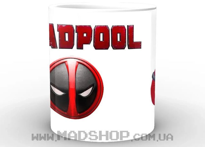 Кружка GeekLand Deadpool на білому тлі 02.10.861 02.10.861 фото