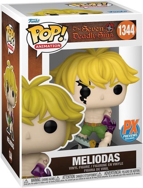 Фигурка Funko Pop Семь смертных грехов Мелиодас The Seven Deadly Sins Meliodas 10 см Exclusive SDS M E 1344 SDS M E 1344 фото