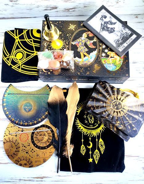 Подарочный набор таро Уэйта Таро Gold foil Tarot из 10 предметов 2082880421 фото