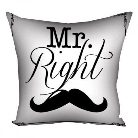 Подушка Mr. Right 40х40см 124918 фото