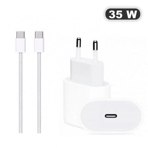 Зарядний пристрій USB-C блок живлення 35W з кабелем Type-C 127940 фото