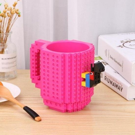 Кружка детска Lego брендовая 350мл розовая Pink 115739 фото