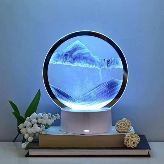 Нічник 3D з Led підсвічуванням 7 режимів синій пісок 2335873235 фото