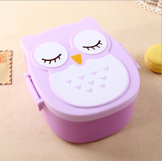 Детский ланч бокс Bento Совушка Фиолетовый 108995 фото