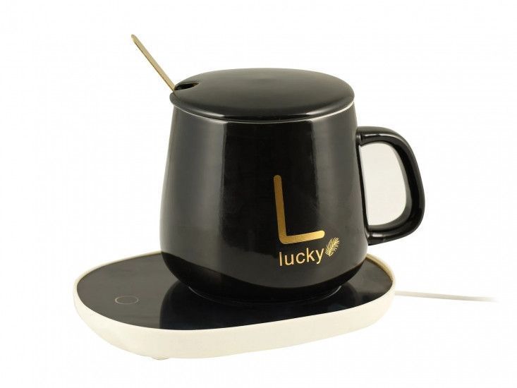 Чашка Lucky с подогревом от USB подарочная коробки Black Edition 2422982543 фото