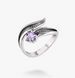 Кольцо серебряное Вербочка Lavender 925 Zirkon 15.5-16.5 размер 2461138989 фото 1