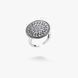 Срібне етнічне кільце з квітковим орнаментом Пейстра mini 925 19-20 розмір 2679444570 фото 2