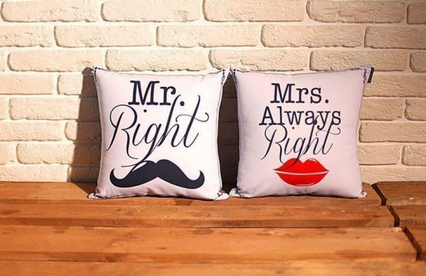 Подушка Mr. Right 40х40см 124918 фото