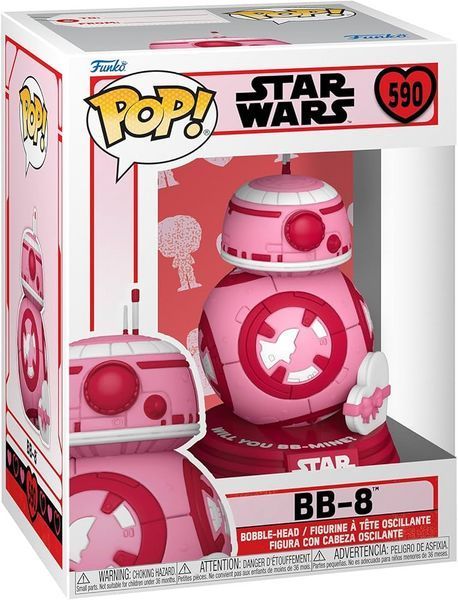 Фігурка Funko Pop Зоряні війни ББ-8 Star Wars BB-8 10 см Valentines SW BB V 590 2457525934 фото