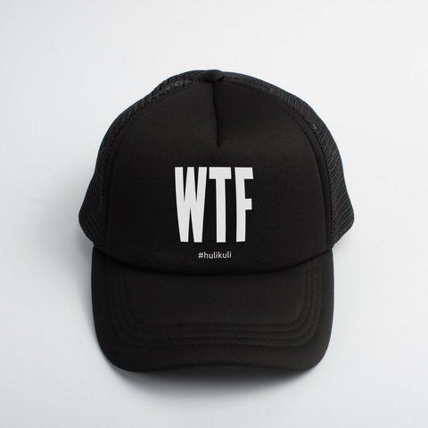 Кепка "WTF", Чорний, англійська 2603862626 фото