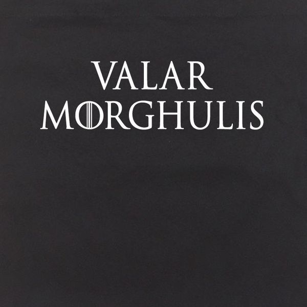 Экосумка GoT "Valar morghulis", Черный, английский 2603862730 фото