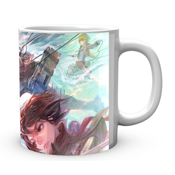 Кружка GeekLand Атака Титанов Attack on Titan Эрен Микаса Армин в бою AT.02.71 AT.02.71 фото