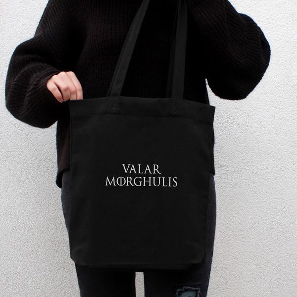 Экосумка GoT "Valar morghulis", Черный, английский 2603862730 фото