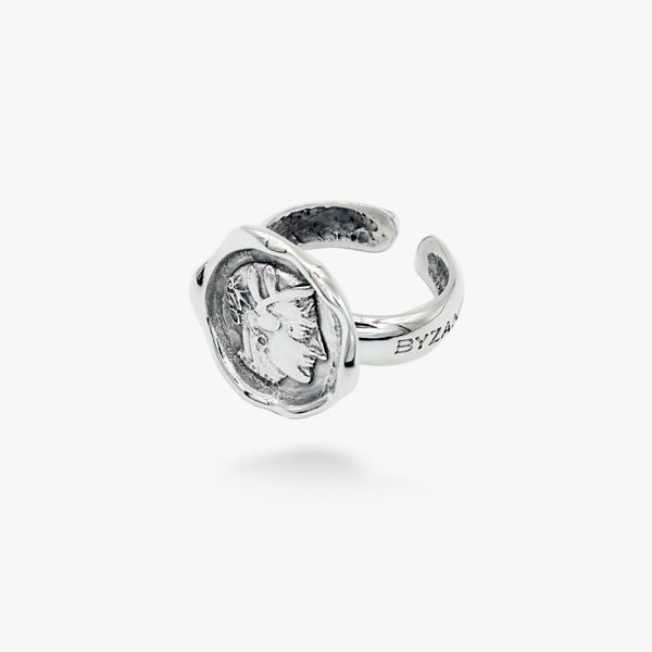 Кольцо серебряное античное Афина 925 17-18,5 размер 47-12402S-5030k фото