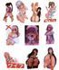 Стикерпак Девушки Набор наклеек GeekLand Girls 50 штук 2881874837 фото 4