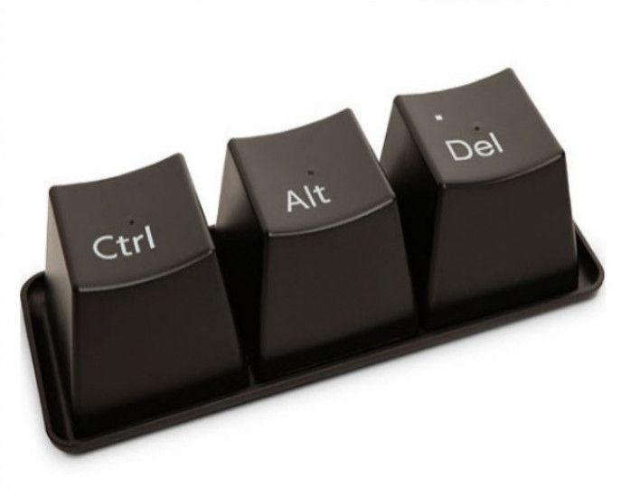 Оригінальні чашки Ctrl Alt Del (Чорні) 2276647917 фото
