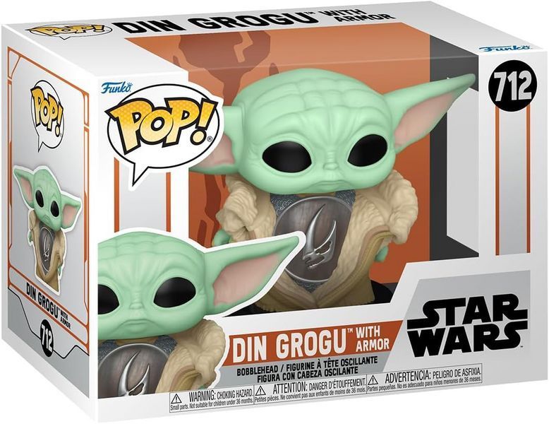 Фигурка Funko Pop Мандалорец Грогу в броне Star Wars: The Mandalorian Grogu with Armor 10 см FP SW G 712 2494381036 фото
