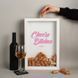 Рамка для винних пробок "Cheers Bitches", Білий, англійський 2603819978 фото 1
