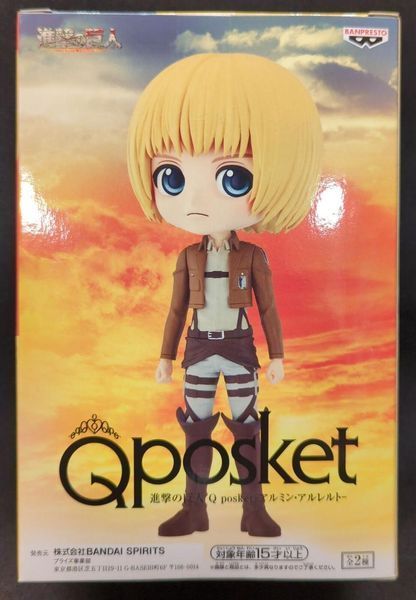 Фигурка Q Posket Атака титанов Армин Арлерт Attack on Titan Arumin Arureruto ver B 15 см QP AOT AA QP AOT AA фото